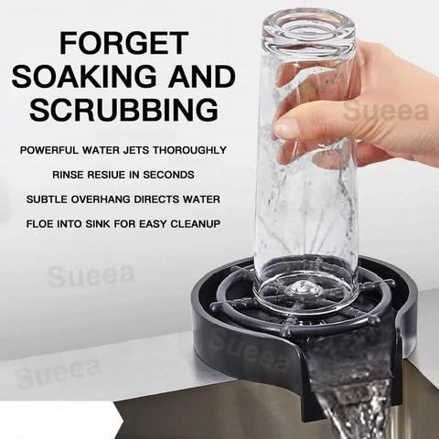 Glass Rinser for Kitchen Sink Automatic Cup Washer